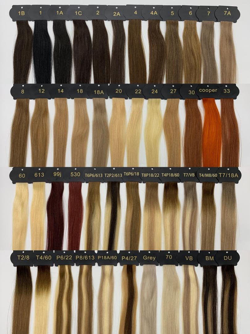 Nuancier couleurs extensions de cheveux